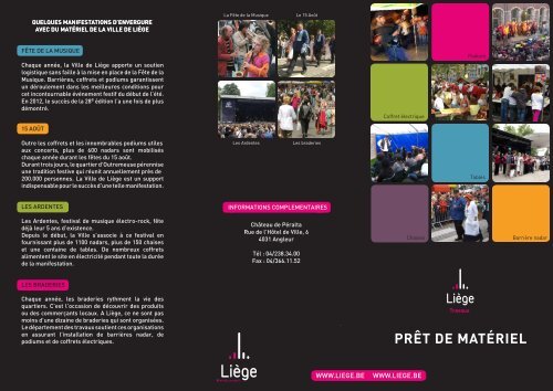 PRÊT DE MATÉRIEL - Liège