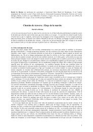 Chemins de traverse : Eloge de la marche
