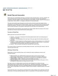 Dental Pulp and Innervation