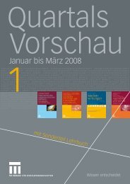 Januar bis März 2008 - VS Verlag