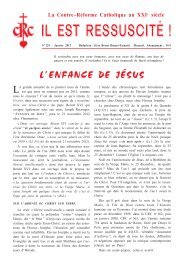 IL EST RESSUSCITÉ ! - La Contre-Réforme catholique au XXIe siècle