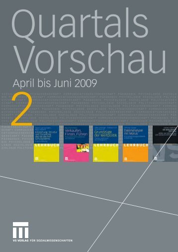 April bis Juni 2009 - VS Verlag