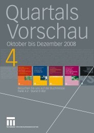 Oktober bis Dezember 2008 - VS Verlag