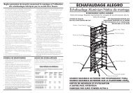 ÉCHAFAUDAGE ALEGRO - Kiloutou