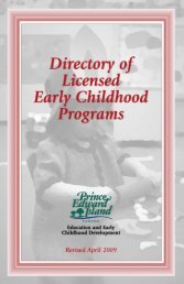 Directory - The Government of Prince Edward Island