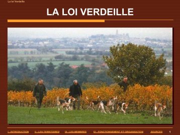 LA LOI VERDEILLE - Fédération des Chasseurs de Savoie