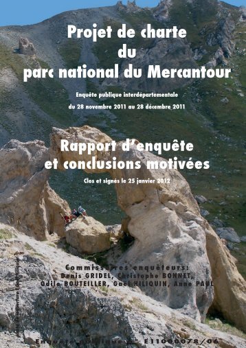 Projet de charte du parc national du Mercantour