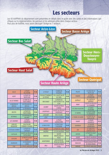 guide de pêche 2013 - Fédération de Pêche de l'Ariège