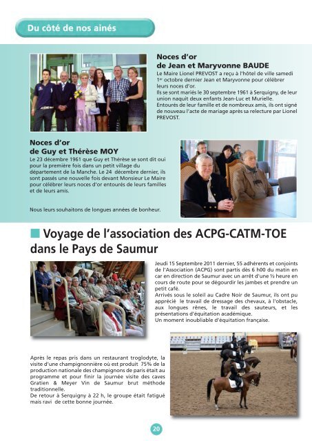 VIVRE A SERQUIGNY - Bulletin Municipal Janvier 2012