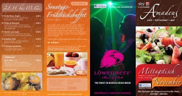 Frühstücksbuffet Sonntags- - Amadeus