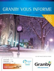 Granby vous informe, Volume 7, numéro 5 - Ville de Granby