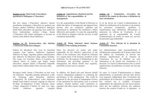 Official Gazette n° 02 of 10/01/2011 44 AMABWIRIZA ... - e-tegeko