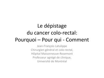 Dr Jean Francois Latulippe-Cancer colorectal.pdf - CSSS des ...