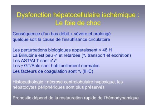 Ictères post opératoires et de réanimation - Institut d'Anesthésie ...