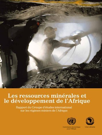 Les ressources minérales et le développement de l'Afrique Rapport ...