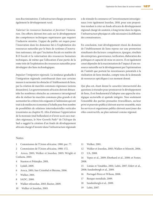 Les ressources minérales et le développement de l'Afrique Rapport ...