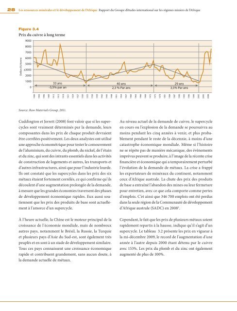 Les ressources minérales et le développement de l'Afrique Rapport ...