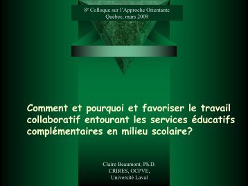 GAO-2 Comment et pourquoi favoriser le travail collaboratif - Aqisep