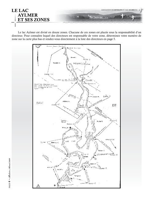 Bulletin annuel 2009 - Association des Riverains du Lac Aylmer