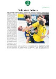 zwei Teams ziehen sich zurück - SC DHfK Handball