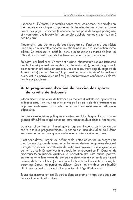 Le sport à l'épreuve de la diversité culturelle - Council of Europe