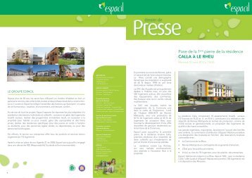 CALLA À LE RHEU - QSN - Espacil : Qui sommes nous? - Espacil