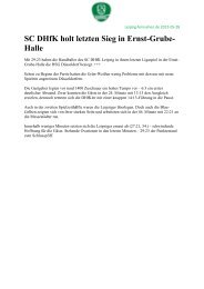 SC DHfK holt letzten Sieg in Ernst-Grube- Halle - SC DHfK Handball