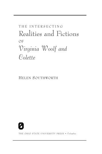 Virginia Woolf and Colette - The Ohio State University Press