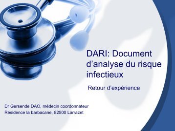 DARI: Document d'analyse du risque infectieux - CLIN Sud-Ouest