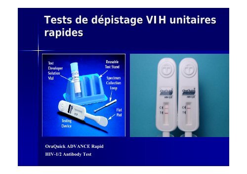 Place des tests de dépistage rapides - Infectio-lille.com