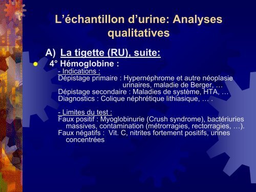 L'analyse des urines en medecine generale 2011 - Bienvenue au ...