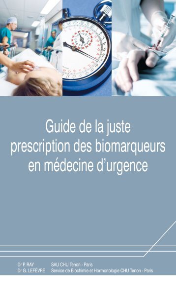 Guide de la juste prescription des biomarqueurs en ... - Radiometer.fr