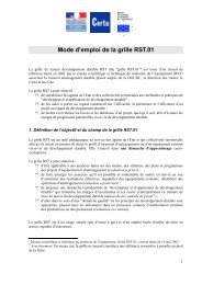 Mode d'emploi de la grille RST.01 - Sciences de la Vie et de la Terre