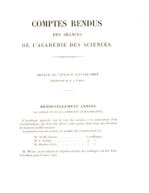 comptes rendus hebdomadaires des séances de l'académie des ...