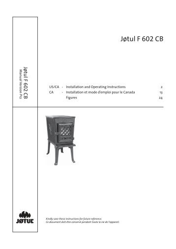 Jøtul F 602 CB - Jøtul stoves and fireplaces