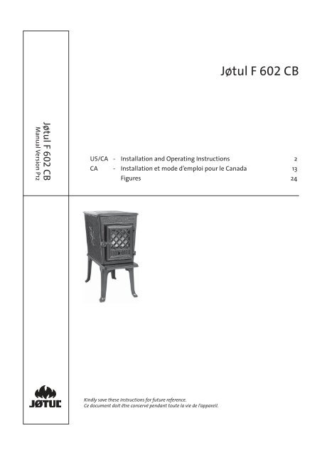 Jøtul F 602 CB - Jøtul stoves and fireplaces