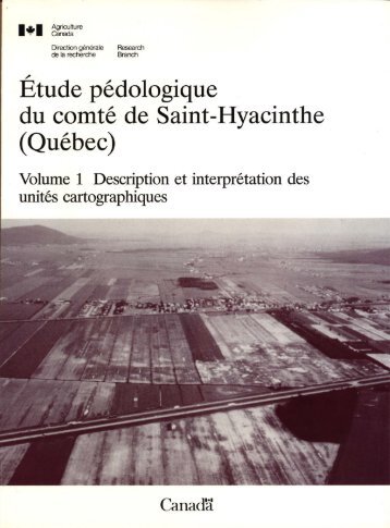 Étude pédologique du comté de Saint-Hyacinthe (Québec ... - IRDA