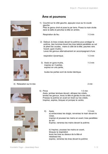 Kundalini Yoga Handbuch : Poumons et énergie - Silke Arndt