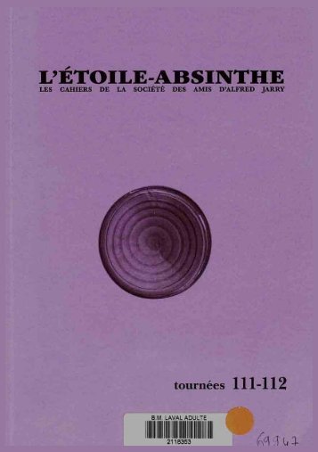 L'ÉTOILE-ABSINTHE - Société des Amis d'Alfred Jarry