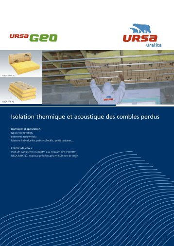 Isolation thermique et acoustique des combles perdus URSA ...