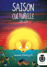 Télécharger la plaquette de la saison culturelle 2012-2013 - Chécy