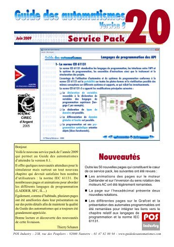 Service pack 20 - Le guide des automatismes