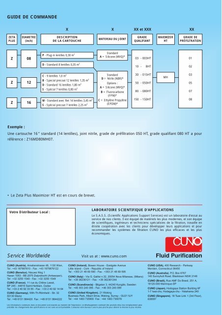 Fiche Technique 3M Zéta Plus Maximizer HT - Alisma Filtration