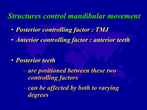 Determinants of Occlusion Morphology