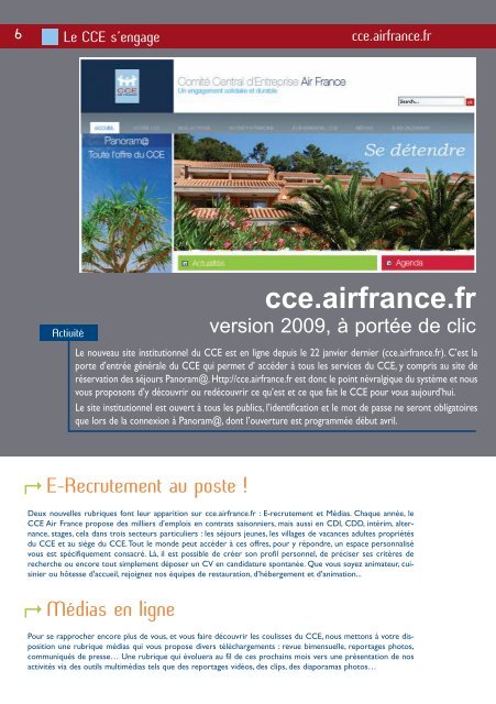 Panoramag n°7 - Comité Central d'Entreprise Air France