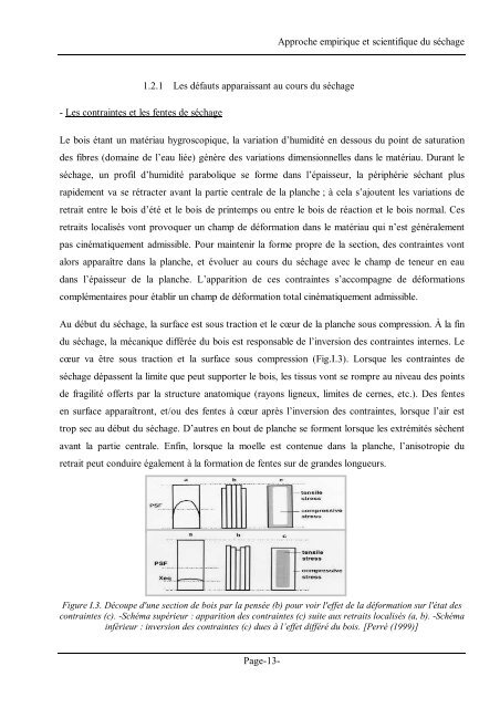 Thèse APPROCHE DÉTERMINISTE DU SÉCHAGE DES AVIVÉS ...