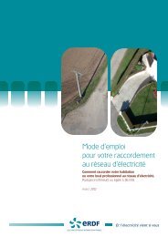 Mode d'emploi raccordement - ERDF