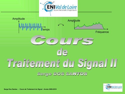 Cours de Traitement du Signal