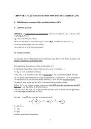 CHAPITRE 3 : AUTOMATES FINIS NON-DETERMINISTES (AFN)