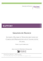 RAPPORT - Graines de France